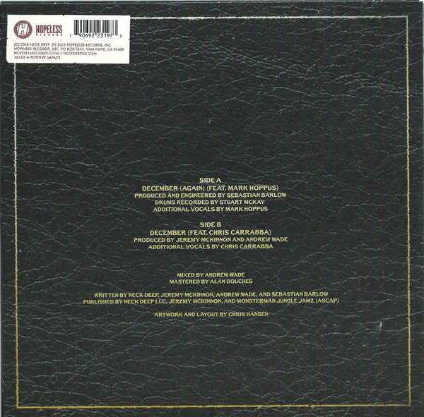 Neck Deep – December 7" vinyl record, image 2 of 5