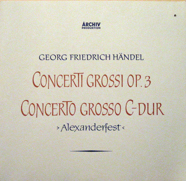 Georg Friedrich Händel – Concerti Grossi Op. 3 - Concerto Grosso C-dur > Alexandersfest < (2xLP) LP vinyl record, image 7 of 10