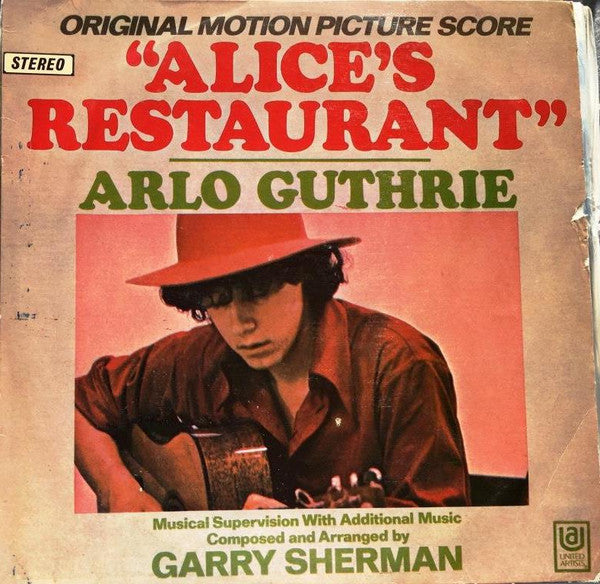 Arlo Guthrie, Garry Sherman – Alice's Restaurant (Original Motion Picture Score) LP vinyl record, image 1 of 4