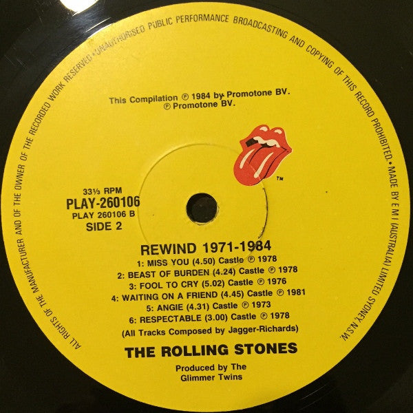 The Rolling Stones – Rewind (1971-1984) LP vinyl record, image 4 of 7