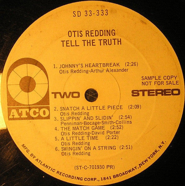 Otis Redding – Tell The Truth LP vinyl record, image 5 of 5