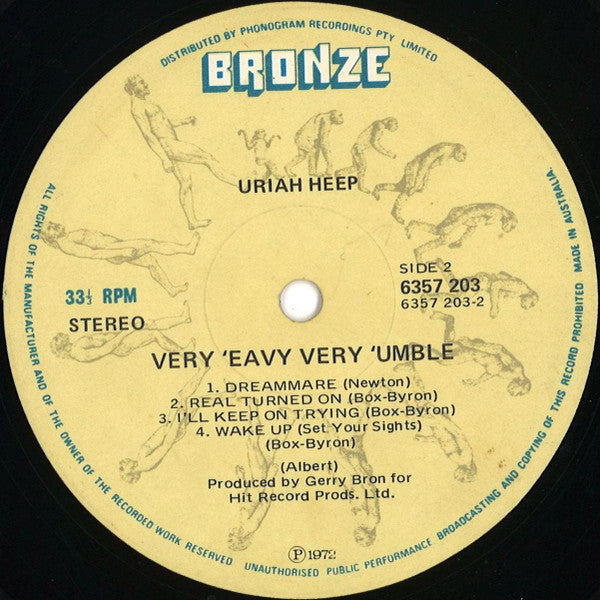 Uriah Heep – ...Very 'Eavy ...Very 'Umble LP vinyl record, image 6 of 6