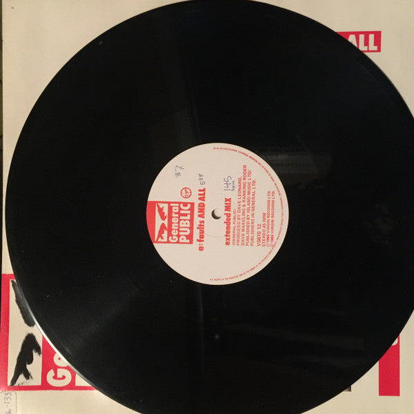 General Public – Faults And All 12" vinyl record, image 3 of 3