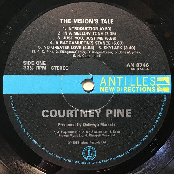 Courtney Pine – The Vision's Tale LP vinyl record, image 3 of 4