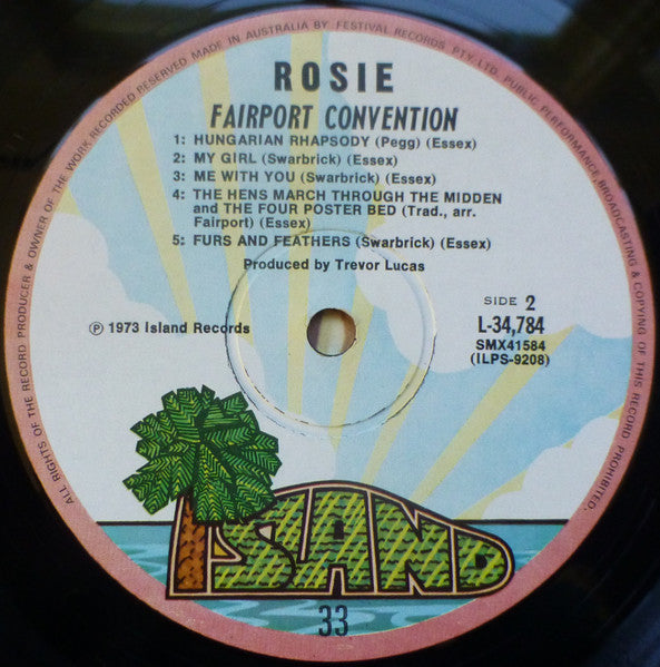 Fairport Convention – Rosie LP vinyl record, image 4 of 4