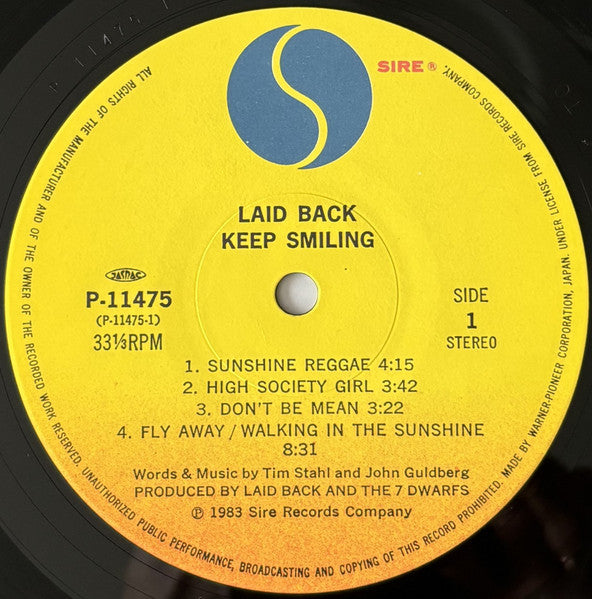 Laid Back – Keep Smiling LP vinyl record, image 5 of 6