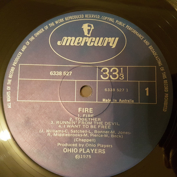 Ohio Players – Fire LP vinyl record, image 3 of 6