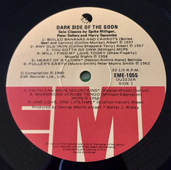 Spike Milligan, Peter Sellers, Harry Secombe – Dark Side Of The Goon LP vinyl record, image 3 of 4