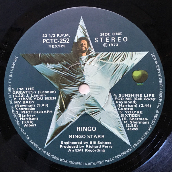 Ringo Starr – Ringo LP vinyl record, image 3 of 10