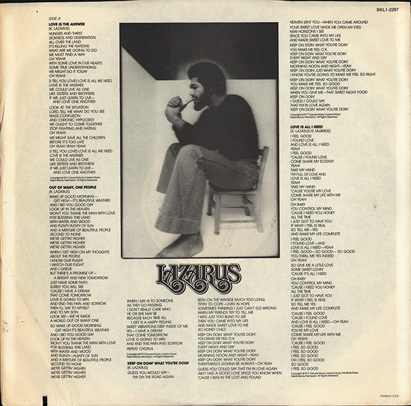 Ken Lazarus – Lazarus LP vinyl record, image 5 of 6