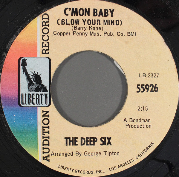 The Deep Six – Image Of A Girl 7" vinyl record, image 2 of 2