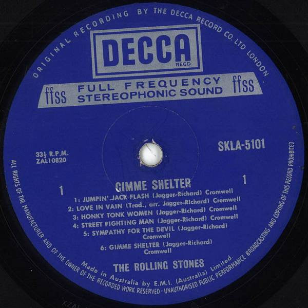 The Rolling Stones – Gimme Shelter LP vinyl record, image 5 of 6