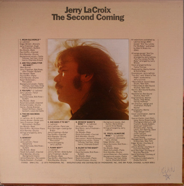 Jerry LaCroix – The Second Coming LP vinyl record, image 2 of 6