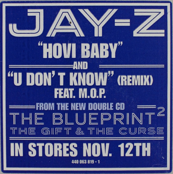 Jay-Z – Hovi Baby / U Don't Know (Remix) 12" vinyl record, image 3 of 4