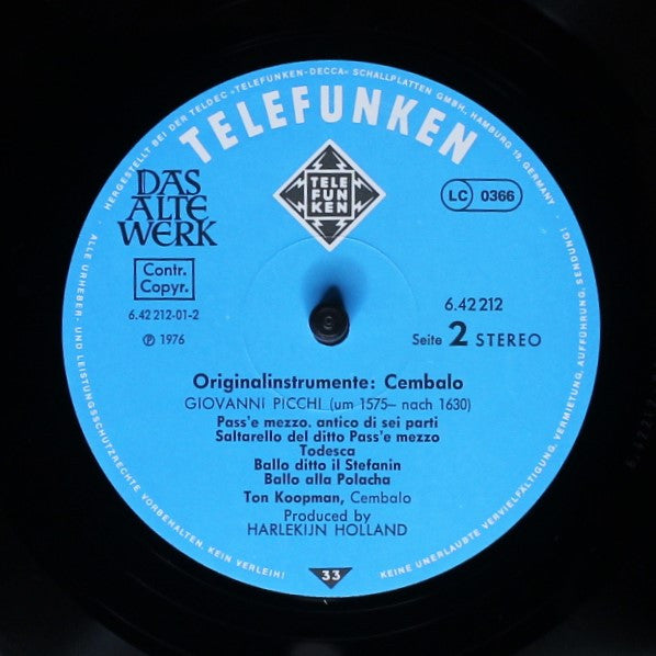 Ton Koopman – Cembalo • Harpsichord LP vinyl record, image 4 of 4
