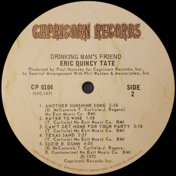 Eric Quincy Tate – Drinking Man's Friend LP vinyl record, image 4 of 8