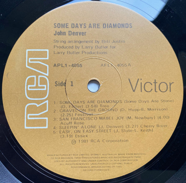 John Denver – Some Days Are Diamonds LP vinyl record, image 5 of 6
