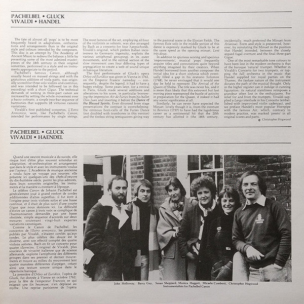 Johann Pachelbel, Georg Friedrich Händel, Antonio Vivaldi, Christoph Willibald Gluck, The Academy Of Ancient Music, Christopher Hogwood – Pachelbel Canon LP vinyl record, image 5 of 5