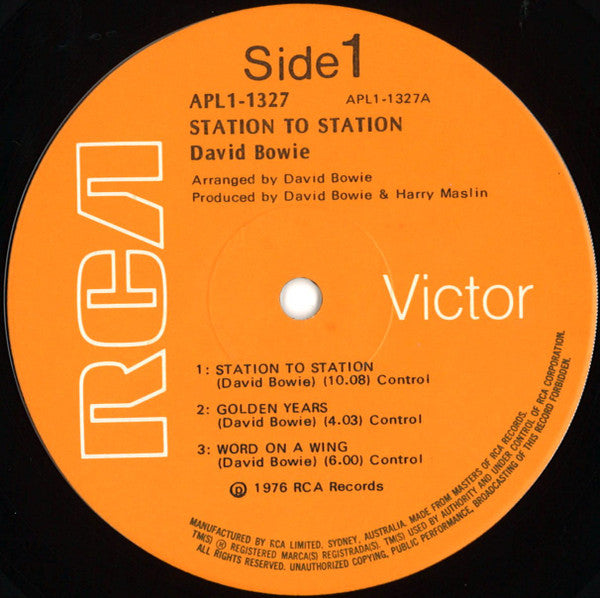 David Bowie – Station To Station LP vinyl record, image 4 of 5