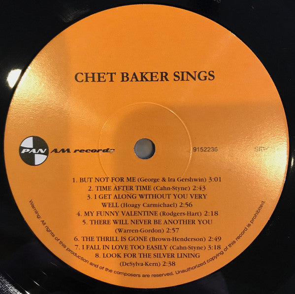 Chet Baker – Chet Baker Sings LP vinyl record, image 4 of 6