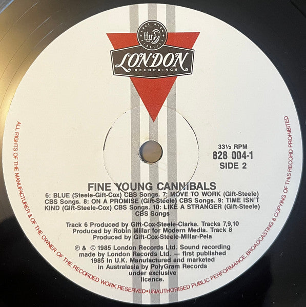 Fine Young Cannibals – Fine Young Cannibals LP vinyl record, image 6 of 6