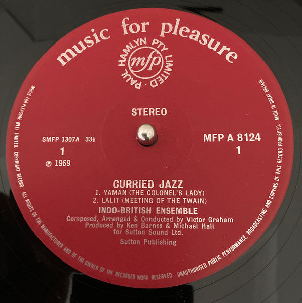 The Indo-British Ensemble – Curried Jazz LP vinyl record, image 3 of 6