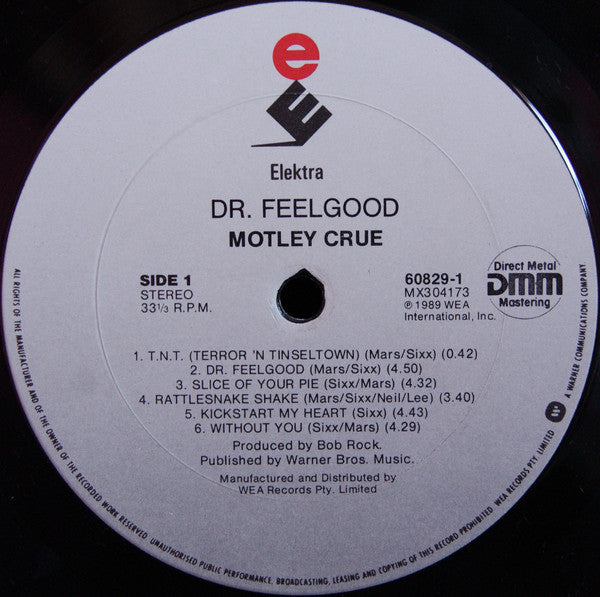 Mötley Crüe – Dr. Feelgood LP vinyl record, image 3 of 7
