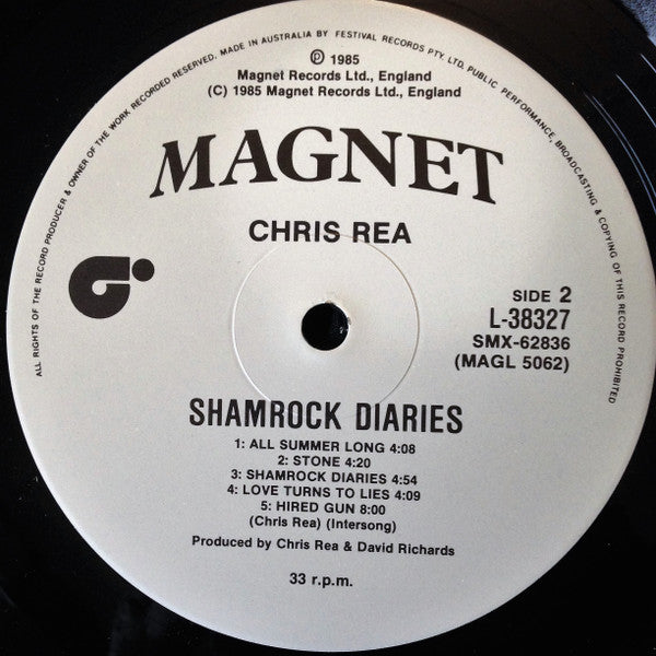 Chris Rea – Shamrock Diaries LP vinyl record, image 4 of 6