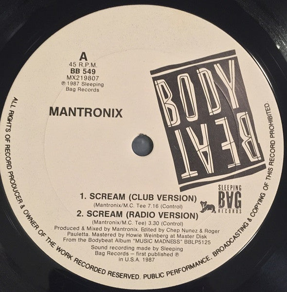Mantronix – Scream