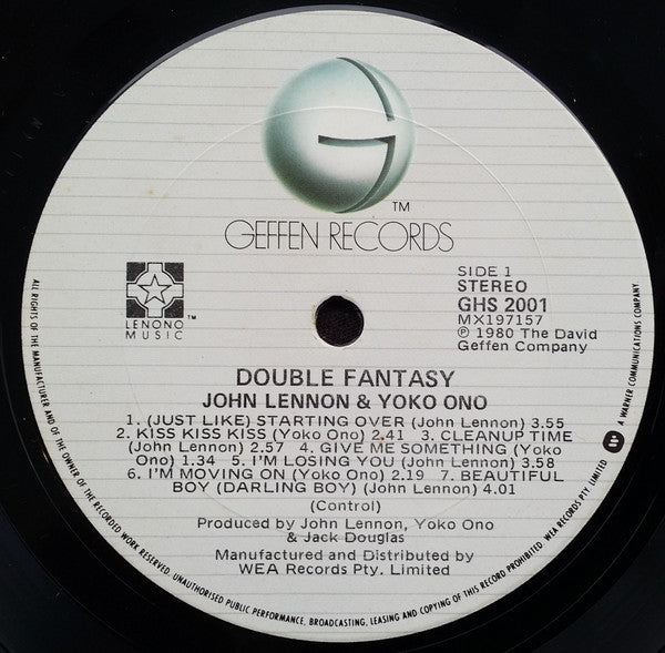 John Lennon & Yoko Ono – Double Fantasy LP vinyl record, image 3 of 6