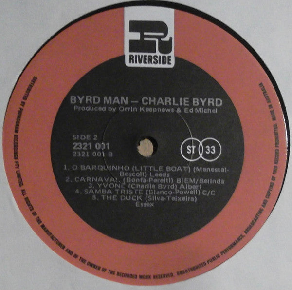 Charlie Byrd – Byrd Man LP vinyl record, image 4 of 4