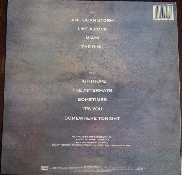 Bob Seger And The Silver Bullet Band – Like A Rock LP vinyl record, image 4 of 6