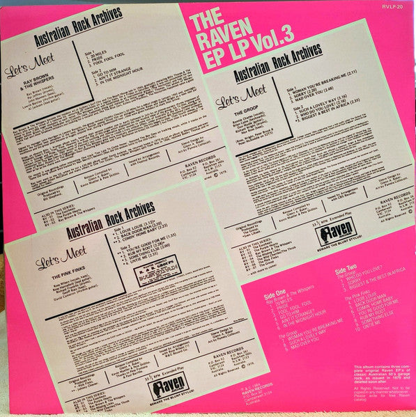 Various – The Raven EP LP Vol.3 LP vinyl record, image 2 of 4