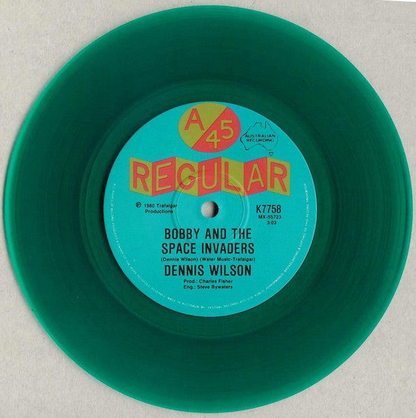 Dennis Wilson – Bobby And The Space Invaders 7" vinyl record, image 1 of 2