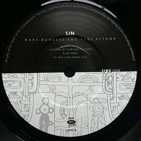 Mark Burgess And Yves Altana – Sin 7" vinyl record, image 3 of 4