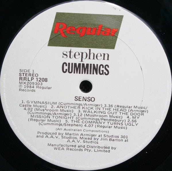 Stephen Cummings – Senso LP vinyl record, image 4 of 5