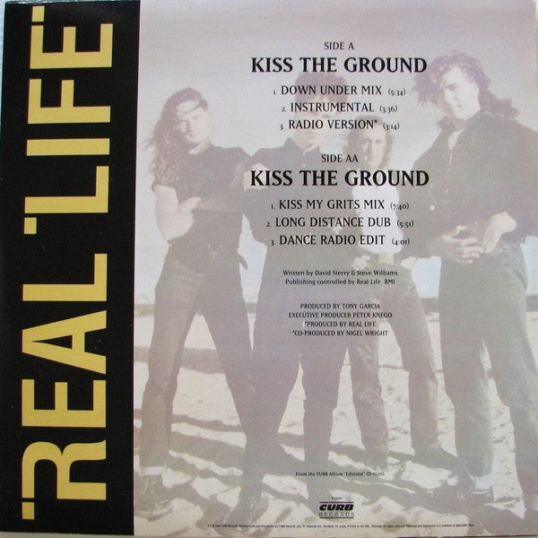 Real Life – Kiss The Ground 12" vinyl record, image 2 of 4