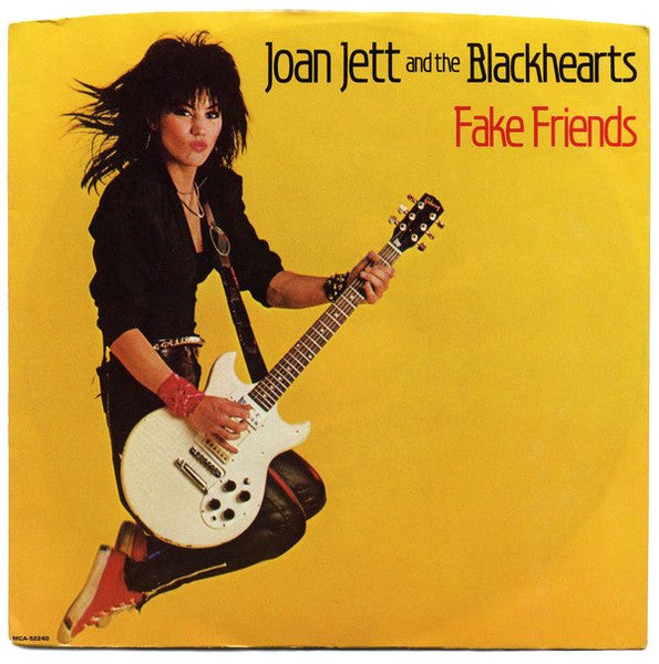 Joan Jett & The Blackhearts – Fake Friends 7" vinyl record, image 1 of 3