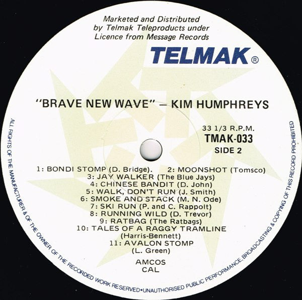 Kim Humphreys – Brave New Wave LP vinyl record, image 3 of 4