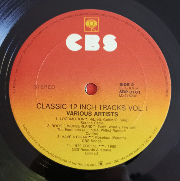 Various – Classic 12 Inch Tracks Volume One LP vinyl record, image 5 of 5