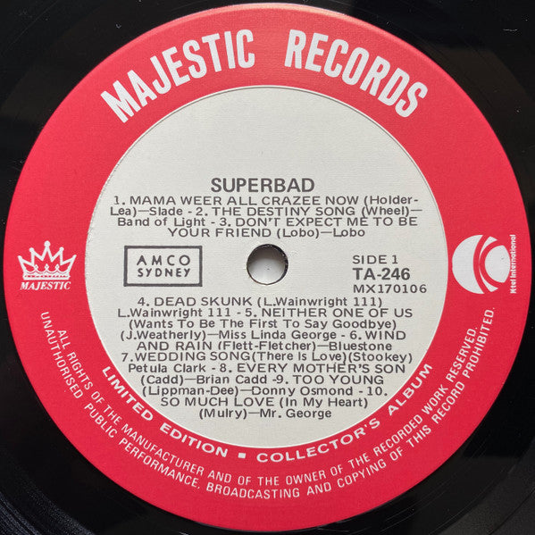Various – Super Bad LP vinyl record, image 4 of 4