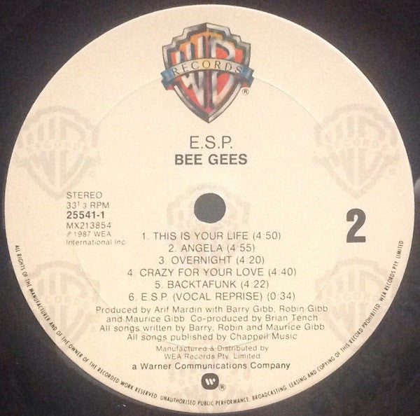 Bee Gees – E·S·P LP vinyl record, image 4 of 6