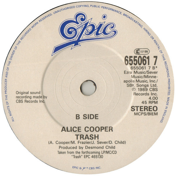 Alice Cooper – Poison 7" vinyl record, image 4 of 4