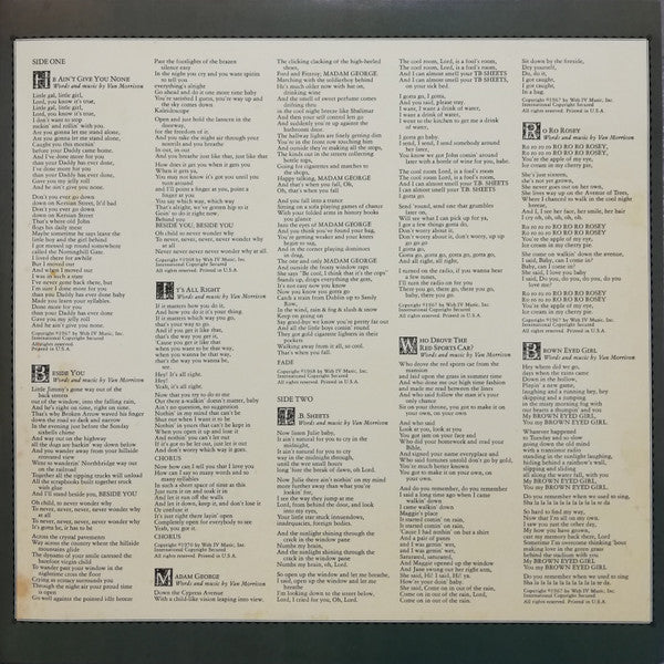 Van Morrison – T.B. Sheets LP vinyl record, image 3 of 7