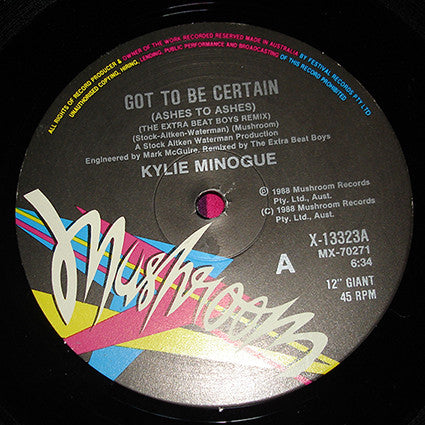 Kylie Minogue – Got To Be Certain 12" vinyl record, image 4 of 8