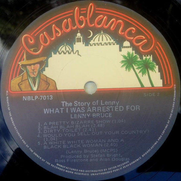 Lenny Bruce – The Story Of Lenny (What I Was Arrested For) LP vinyl record, image 4 of 4