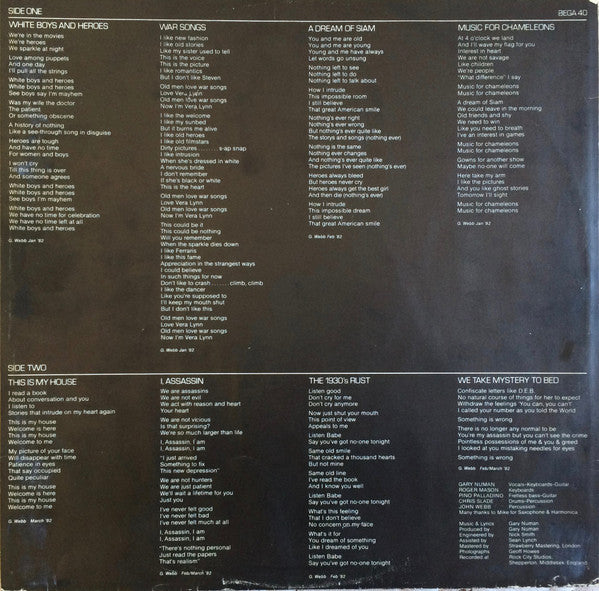 Gary Numan – I, Assassin LP vinyl record, image 5 of 6