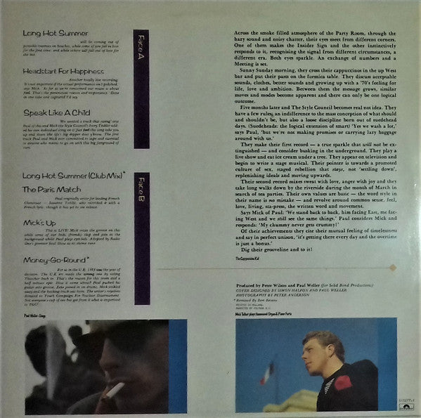 The Style Council – Introducing The Style Council LP vinyl record, image 2 of 6