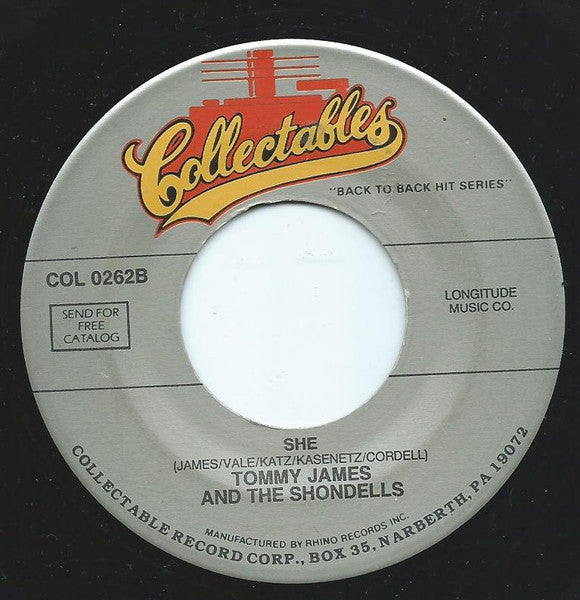 Tommy James & The Shondells – Mony, Mony 7" vinyl record, image 2 of 2