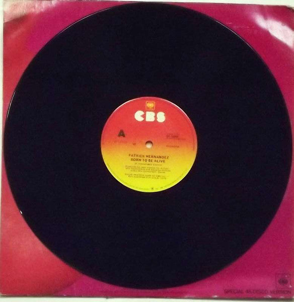 Patrick Hernandez – Born To Be Alive 12" vinyl record, image 2 of 3